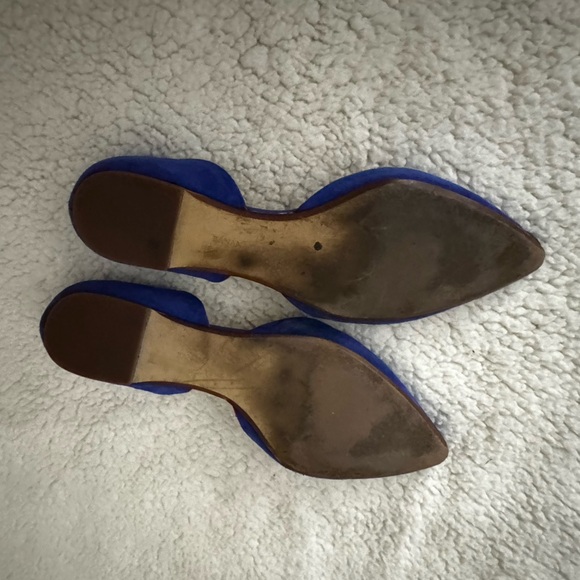 Royal Blue Suede Flats - worn but still plenty of wear to go! - Picture 5 of 5